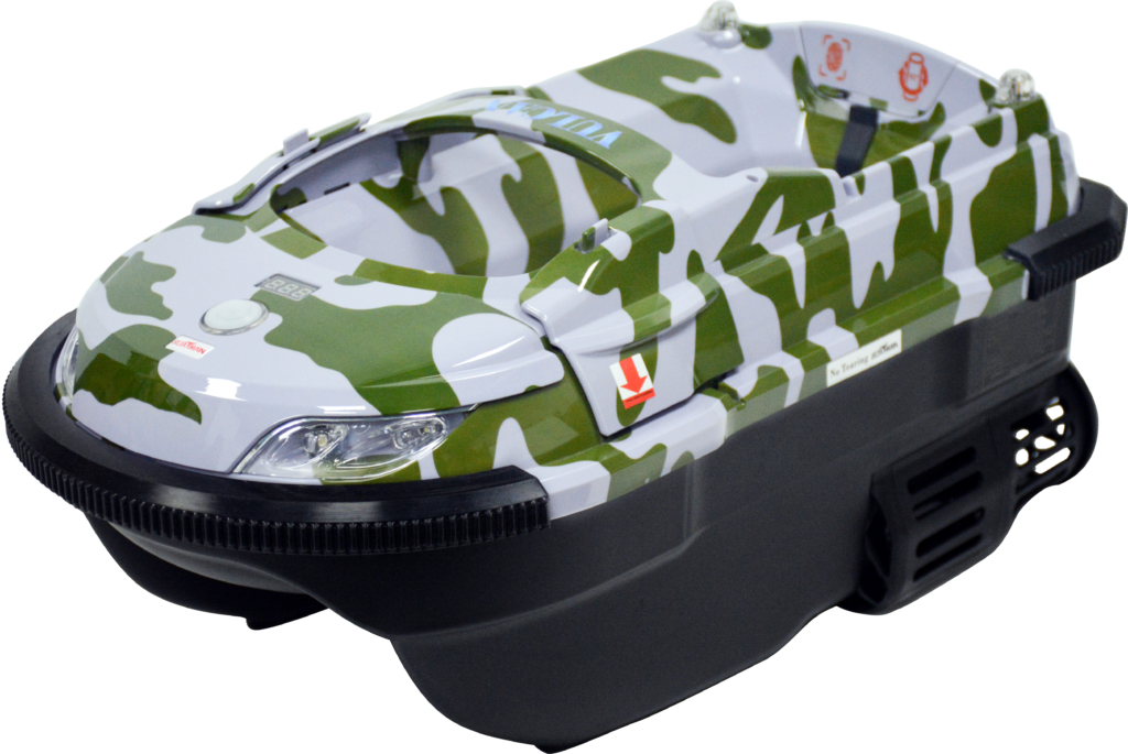 Kadłub Łódki zanętowej Boatman Vulcan Pro Camo z Echosondą SN4